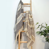Savannah Herringbone Throw Blanket - 100% Recycled Materials