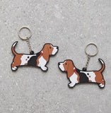 Basset Hound Keyring - Sweet William