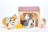The Stables Wooden Toy Set by Tender Leaf