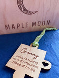 Granny, Thanks for being such an important piece of my life hanging wooden decoration