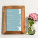 Wee Signs Poem Print (A4)- Parful Stuff