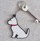 Westie keyring by sweet William