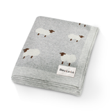 100% Luxury Cotton Swaddle Baby Blanket - Sheep Design