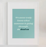 Be dead on print from parful stuff