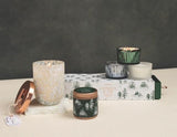 CYPRESS & FIR RIBBED MERCURY GLASS BOXED CANDLE GIFT SET (3 X 56G)