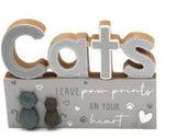 Cat & Dog Wooden Pebble Signs