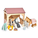 The Stables Wooden Toy Set by Tender Leaf