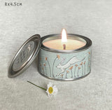You make me happy when skies are grey tin candle