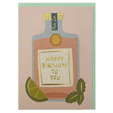 Happy birthday to you gin card
