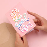 Greeting card - 'all the good vibes'
