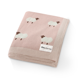 100% Luxury Cotton Swaddle Baby Blanket - Sheep Design