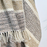 Savannah Herringbone Throw Blanket - 100% Recycled Materials