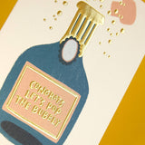 Congrats Let's pop the bubbly' card