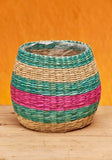 Stripe Seagrass Planter Set