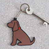 Cocker Spaniel (Chocolate) Keyring - Sweet William