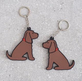 Cocker Spaniel (Chocolate) Keyring - Sweet William