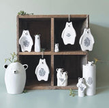 Home Is A Place Porcelain Bear Hanger - East Of India