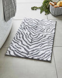 Zebra Print Ultra Soft Bath Mat - Non-Slip