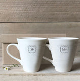 Mr & Mrs Boxed Mug Set - East Of India