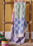 Recycled Cotton Check Throw