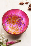 Coconut Bowl With Flowers