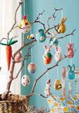 Felt Dotty Rainbow Carrot Decoration