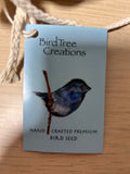Handcrafted Premium Bird Seed with Robin Illustrated Gift Bag