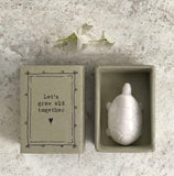 Let’s grow old together tortoise matchbox