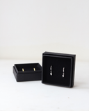 Sparkle Drop Huggies Sterling Silver | 18k Gold