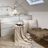 Savannah Herringbone Throw Blanket - 100% Recycled Materials