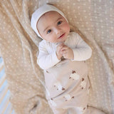 100% Luxury Cotton Swaddle Baby Blanket - Sheep Design