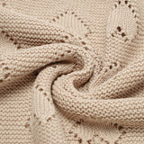 100% Luxury Cotton Receiving Swaddle Baby Blanket - Heart