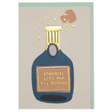 Congrats let’s pop the bubbly card