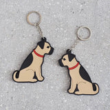 Border Terrier Keyring - Sweet William