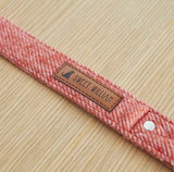 Tweed Dog Lead  - Orange