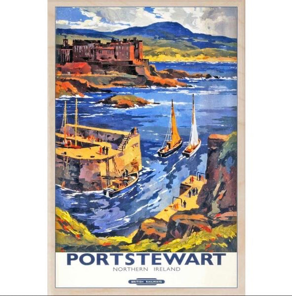 Portstewart Northern Ireland Wooden Postcard - The Wooden Postcard Company