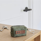 Tweed dog poo bag holder by sweet william