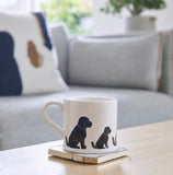 Black cockapoo dog mug