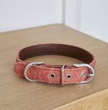 Tweed Dog Collar - Orange