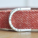 Tweed Dog Collar - Orange