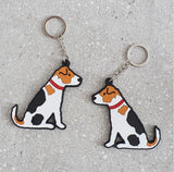 Jack Russell Keyring - Sweet William