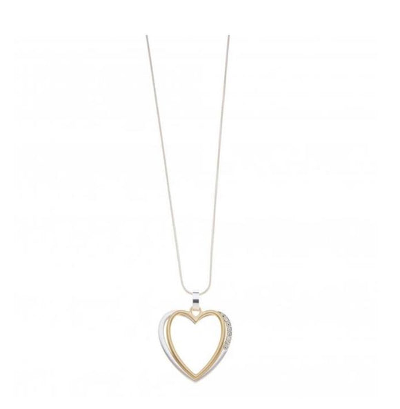 Long Double Heart Necklace