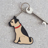Border Terrier Keyring - Sweet William