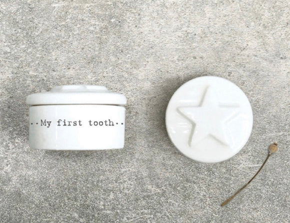 Porcelain Star Tooth Box - East Of India