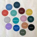 Matt Disc Earrings - Various Colours - Jack & Freda