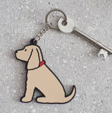 Cocker spaniel golden keyring by sweet William designs