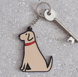 Yellow Labrador Keyring - Sweet William