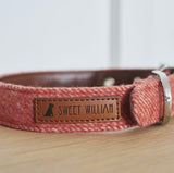 Tweed Dog Collar - Orange
