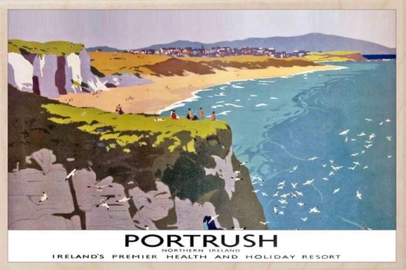 Portrush Northern Ireland Wooden Postcard - The Wooden Postcard Company