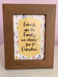 A6 Brown Framed Friends Print
